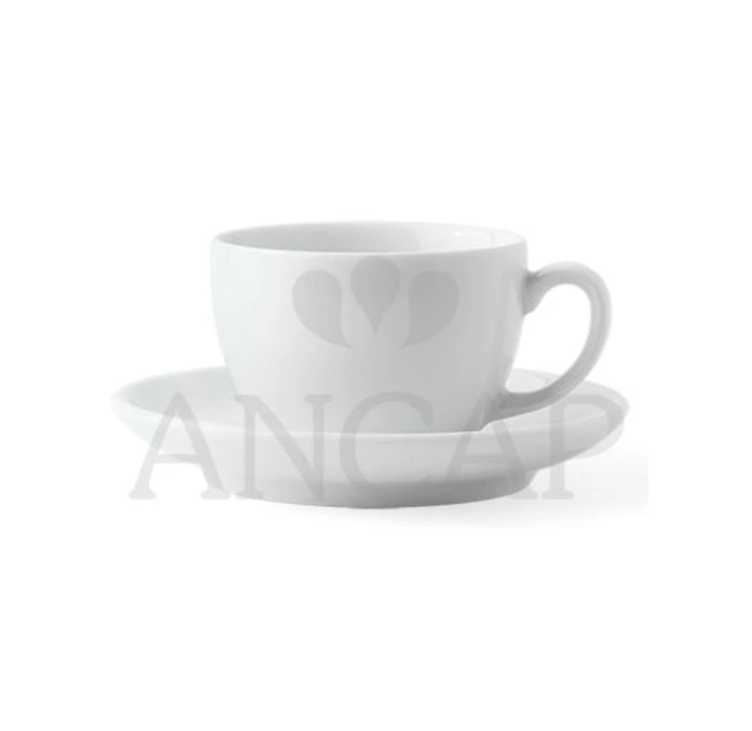 Open Cappuccino and Tea Cup