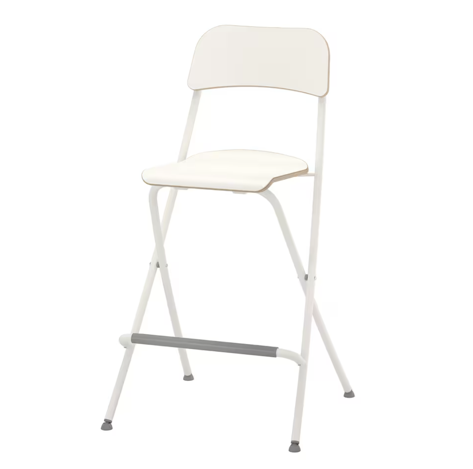 FRANKLIN Bar Stool with Backrest, 63 cm - White