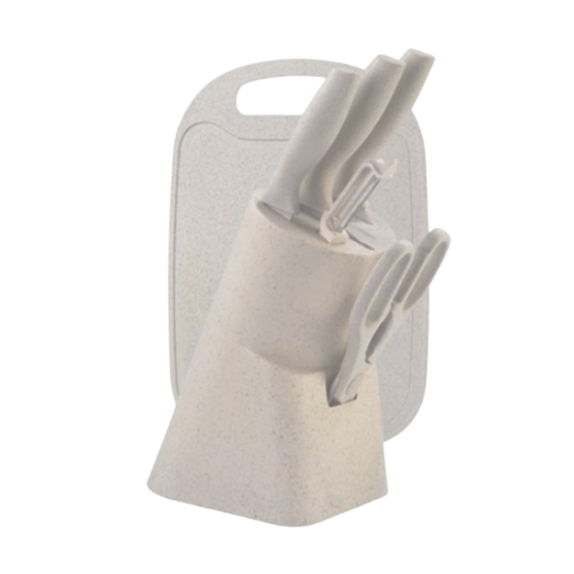 Non-Stick Coating Ceramic Knife Set of 6 + Chopping Board