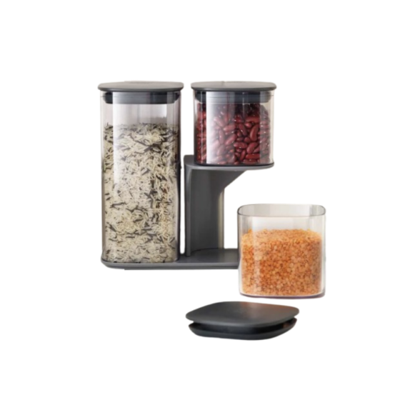 Podium 3-piece Storage Container Set - Grey