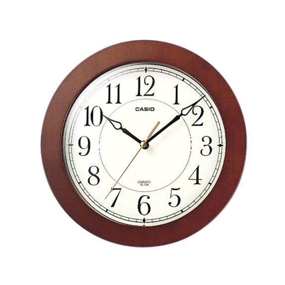 Casio Round Wall Clock, IQ-126-5DF-P