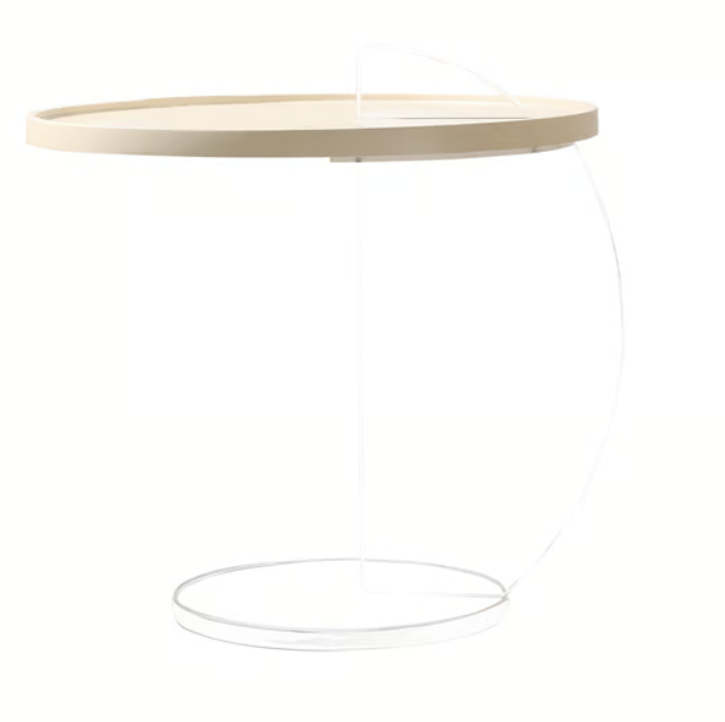 Zadok Floating Side Table - White