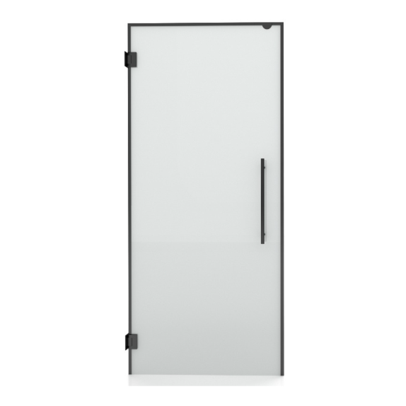 Tempered Glass Reeded Swing Door
