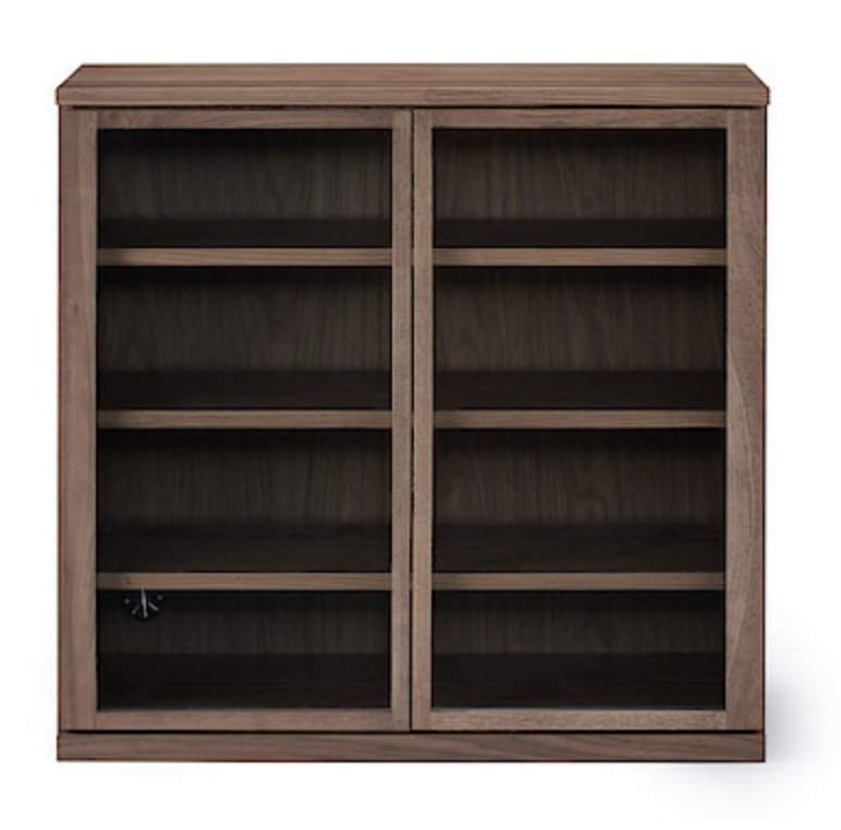 Glass Door Wood Cabinet