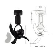 FANCO Dono 15" Corner Fan