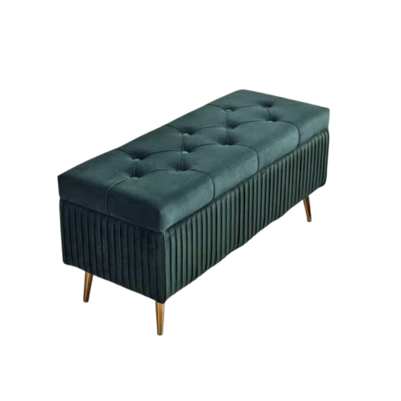 Long Velvet Bench