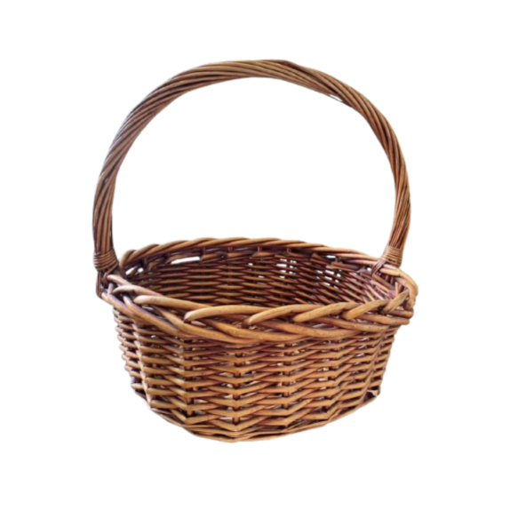 Rattan Basket in Pink