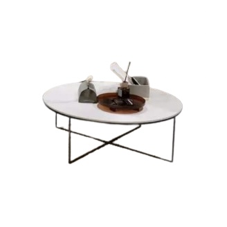 Marble Top Thin Legged Coffee Table 