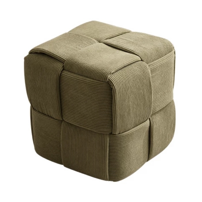 Corduroy Cube Stool
