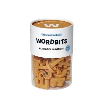 Alphabet Magnets in Mustard