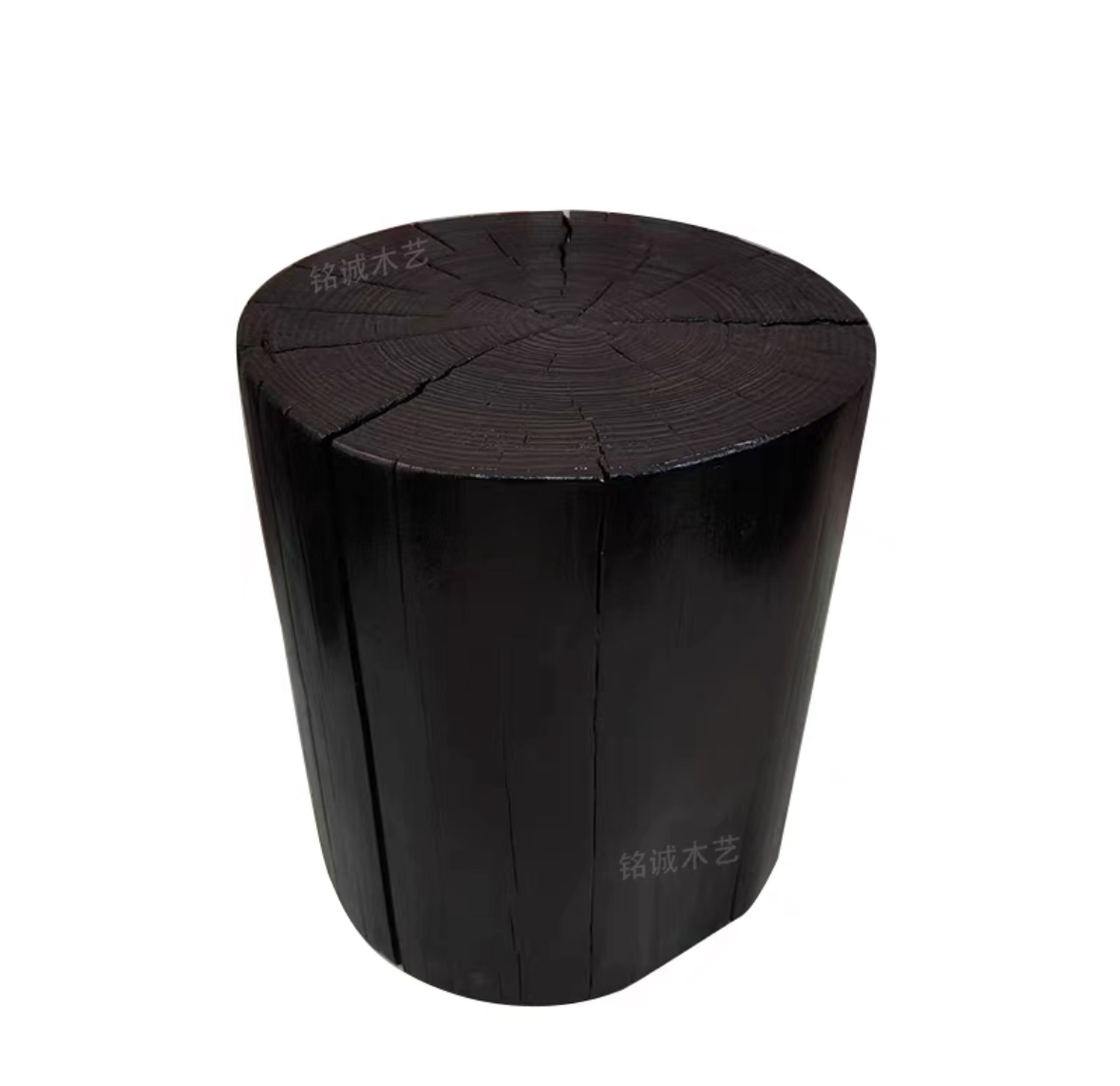 Wood Log Side Table