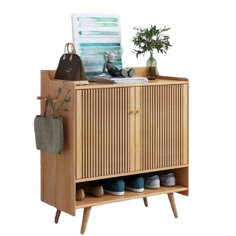 Solid Wood Shoe Cabinet 