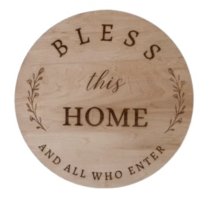 Engraved Wood Door Signage