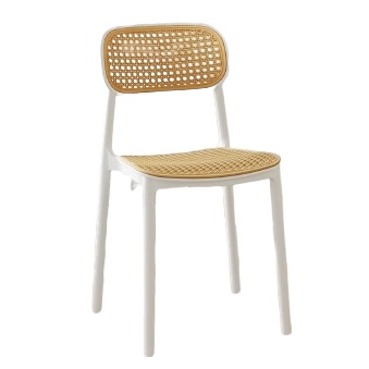 Nordic Rattan Plastic Chair