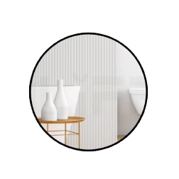 Circular Aluminium Bathroom Mirror