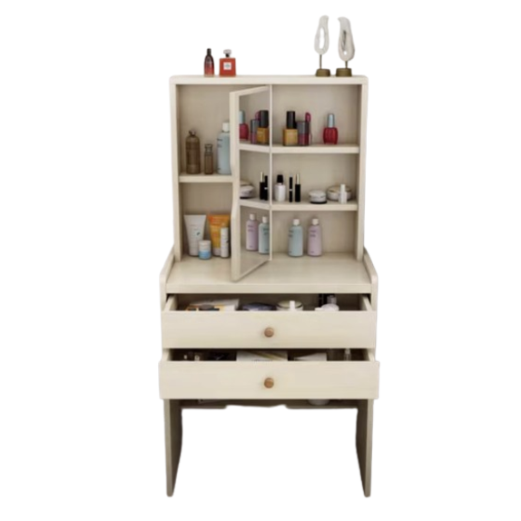 Vanity Table with Mirrored Door