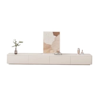 Minimalist White TV Console