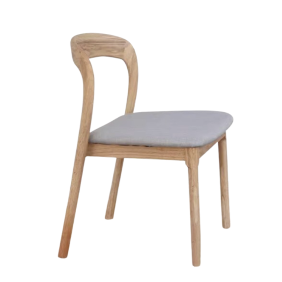 Ash Wood Japanese Style Home Dining Chair