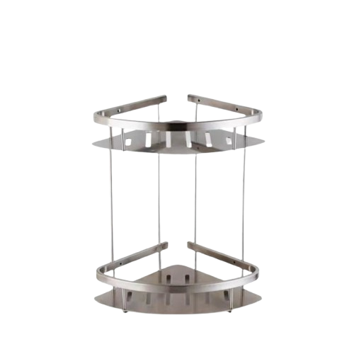 S/S Polish Corner Basket, 8602-P, 220 X 220 X 340MM