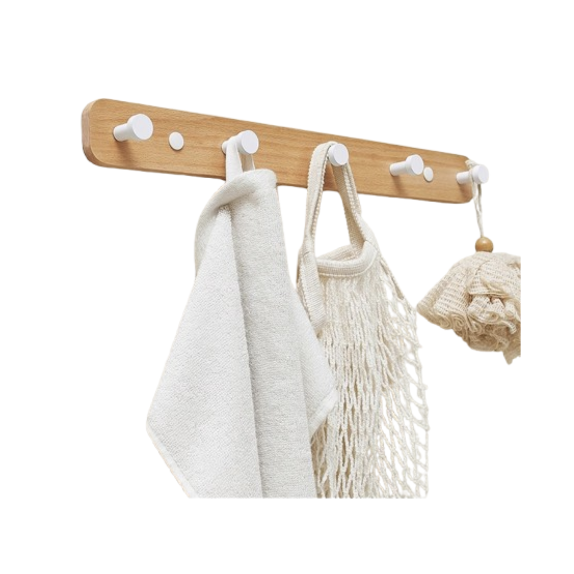 Solid Wood Clothes Hook