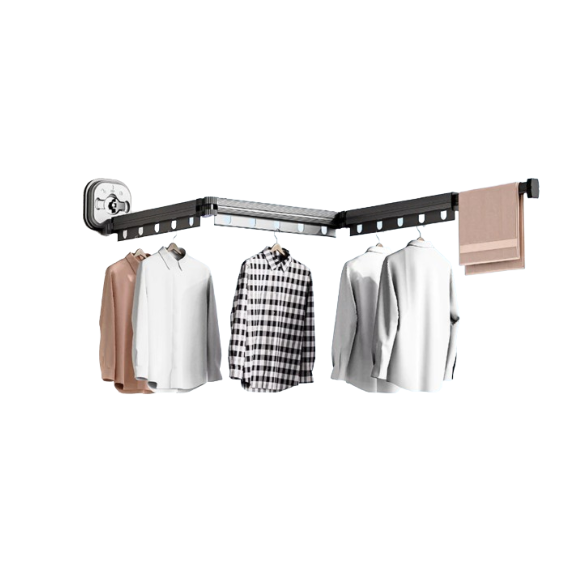 Suction Cup Folding Clothes Drying Rack