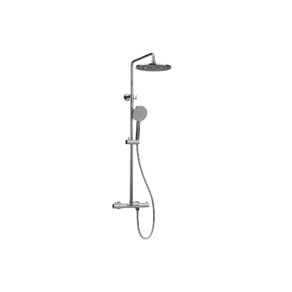 Thermostatic Chrome Rain Shower Set 