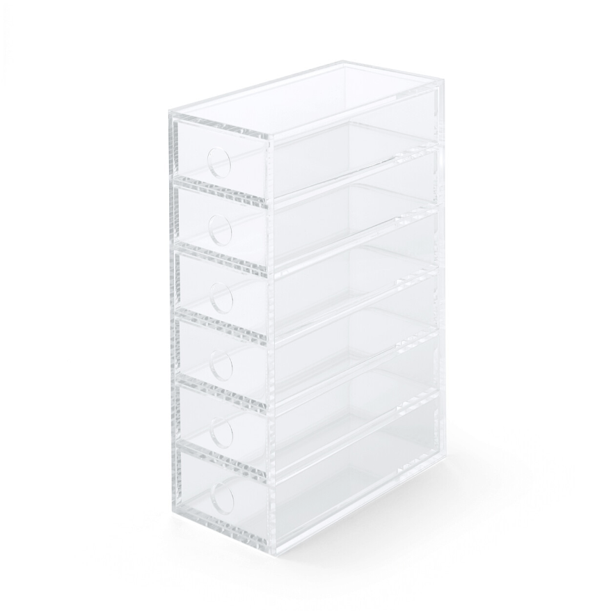 Acrylic 6 Drawer Unit