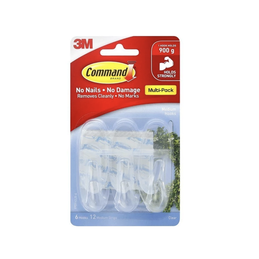 3M™ Command™ Medium Hooks, 17091CLR-VP