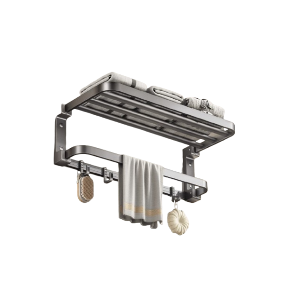 Towel Rack With Hooks