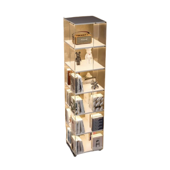 Acrylic Revolving Bookcase