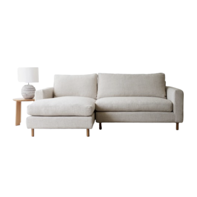 Ponte Petite L Shape Sofa Bespoke Fabric (228 cm)