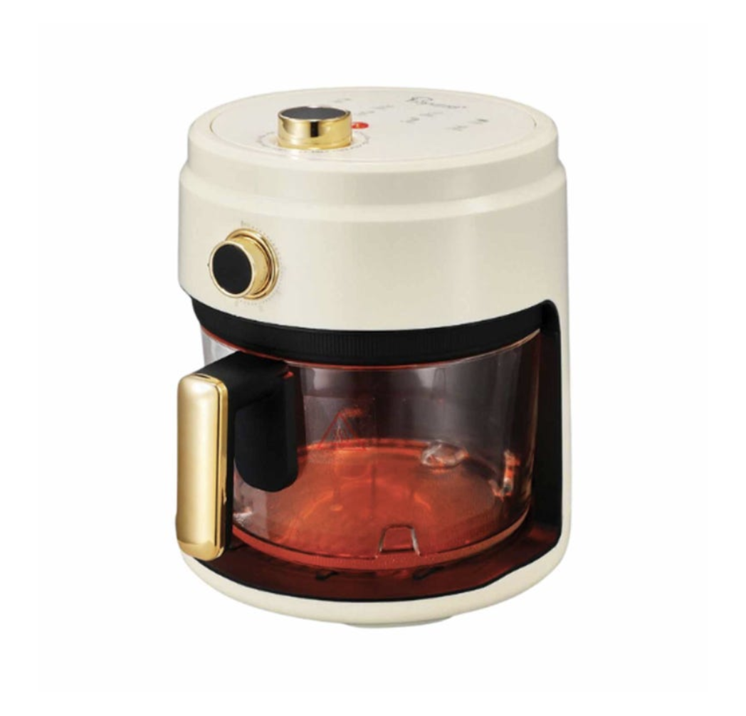 LA GOURMET 4L Glass Air Fryer- CREAM