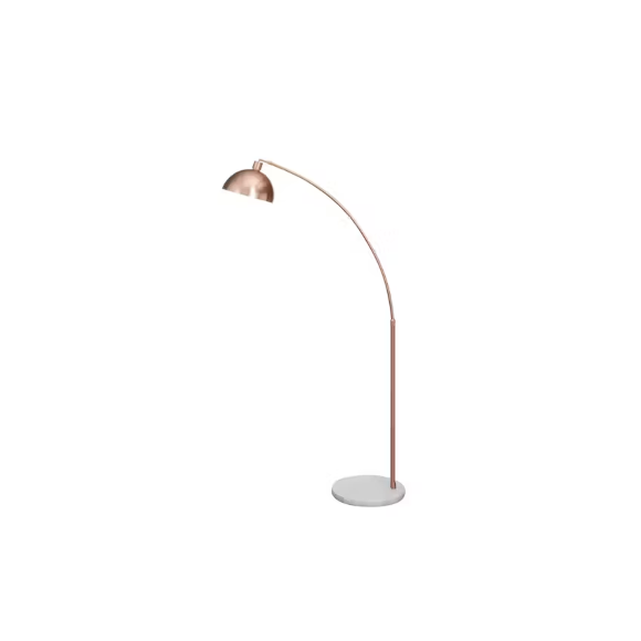 Olivia Arched Floor Lamp - Copper