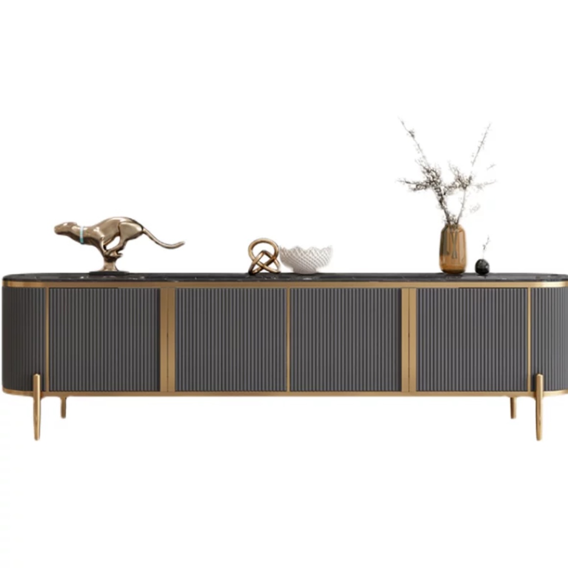 Fluted TV Console - 2m