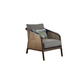 Nash Rattan Fabric Armchair 
