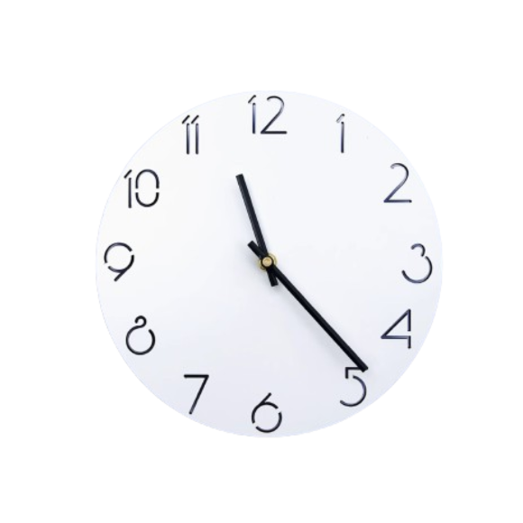 Simple Nordic Wall Clock