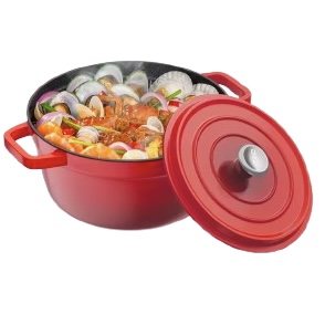 Enameled Cast Aluminum Dutch Oven