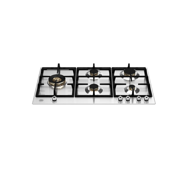 90 cm Gas Hob with Lateral Dual Wok