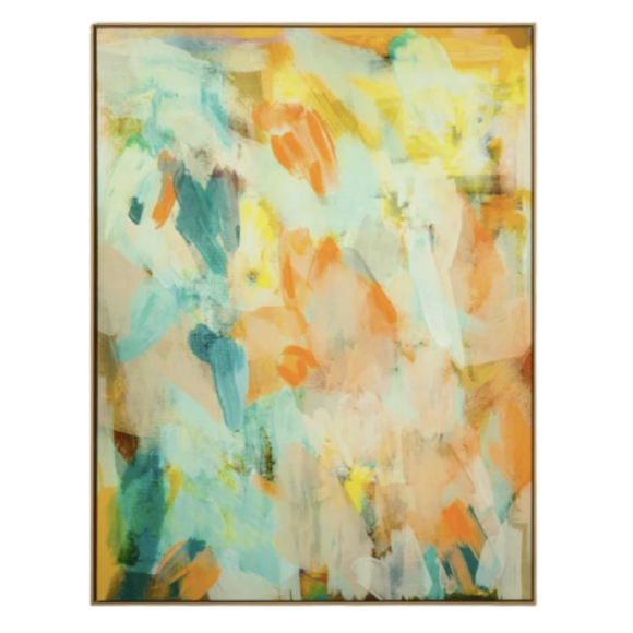 Summer Fields: Hand Painted Wall Art