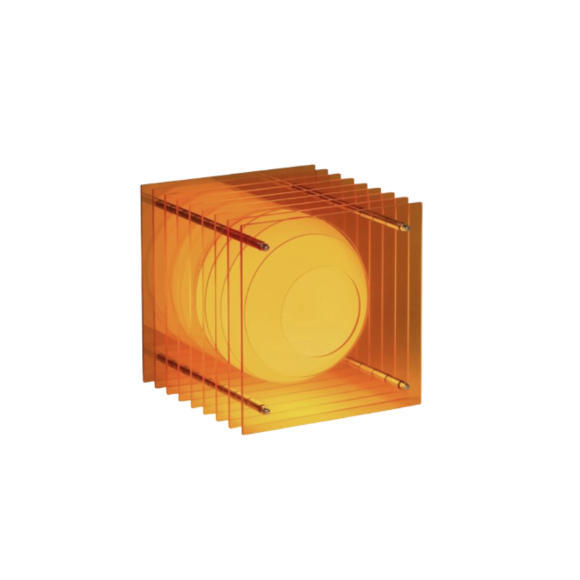LOP Lamp in Orange - Small Square