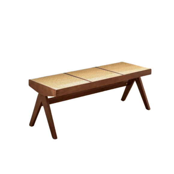 90cm Rattan Bench