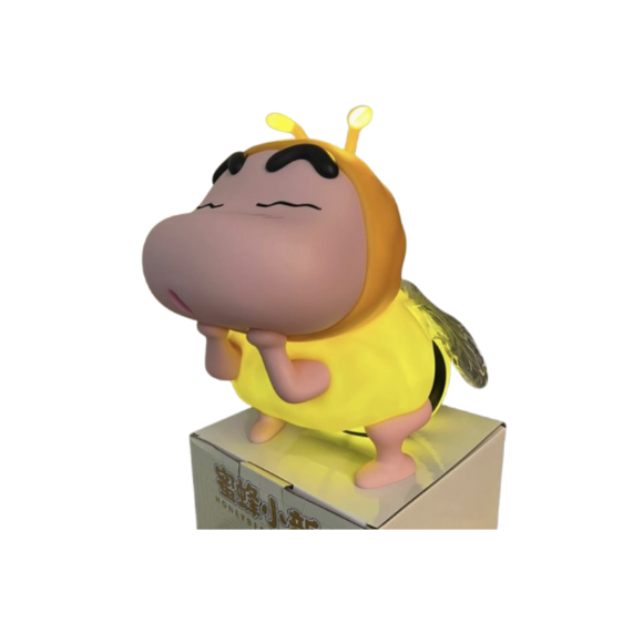 Crayon Shin-chan Bee Plush Night Light, Tap to Light Up