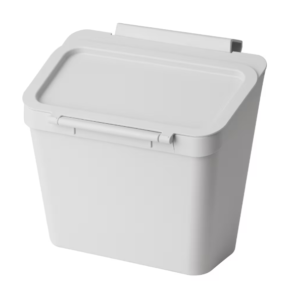 SKOLÄST Waste Bin for Cabinet With Door - Light Grey