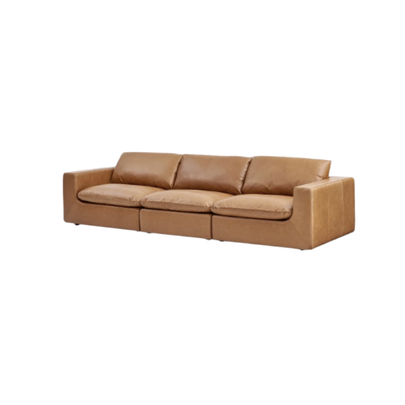 Dawson Leather Extended Sofa