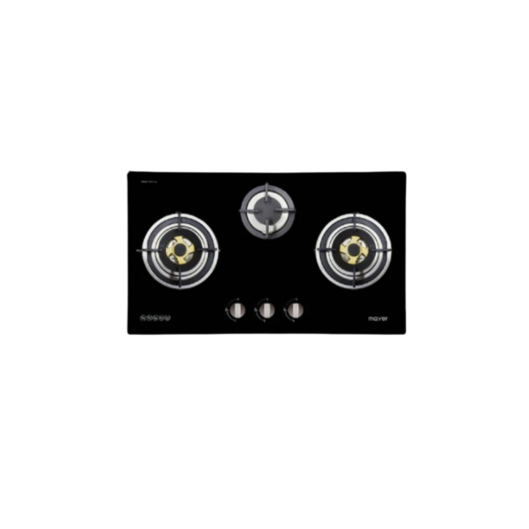 78cm 3 Burner Glass Gas Hob 