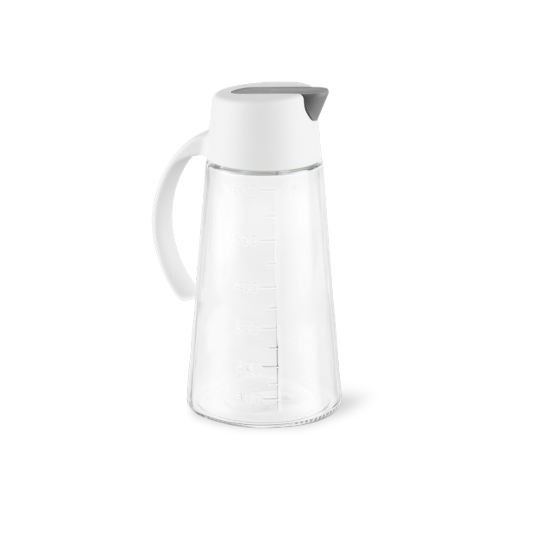 Glass Oil Dispenser with Auto Flip Cap