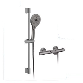 RIGEL Gunmetal Exposed Thermostatic Shower Mixer Set