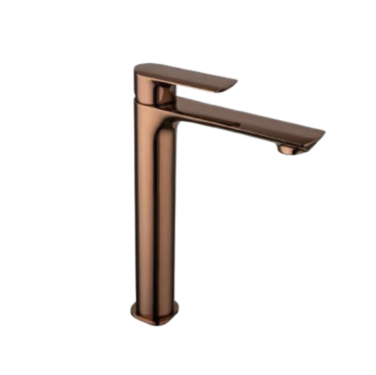 Rigel Brushed Copper Basin Mixer Tall Tap W2-R-MXB721101X (BrCu)