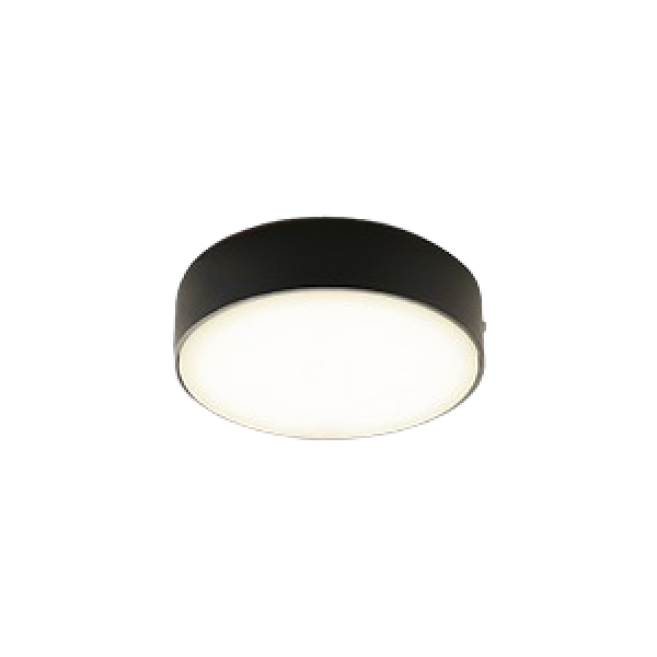 Trimless Hamburg Ceiling Lamp - Black, Round