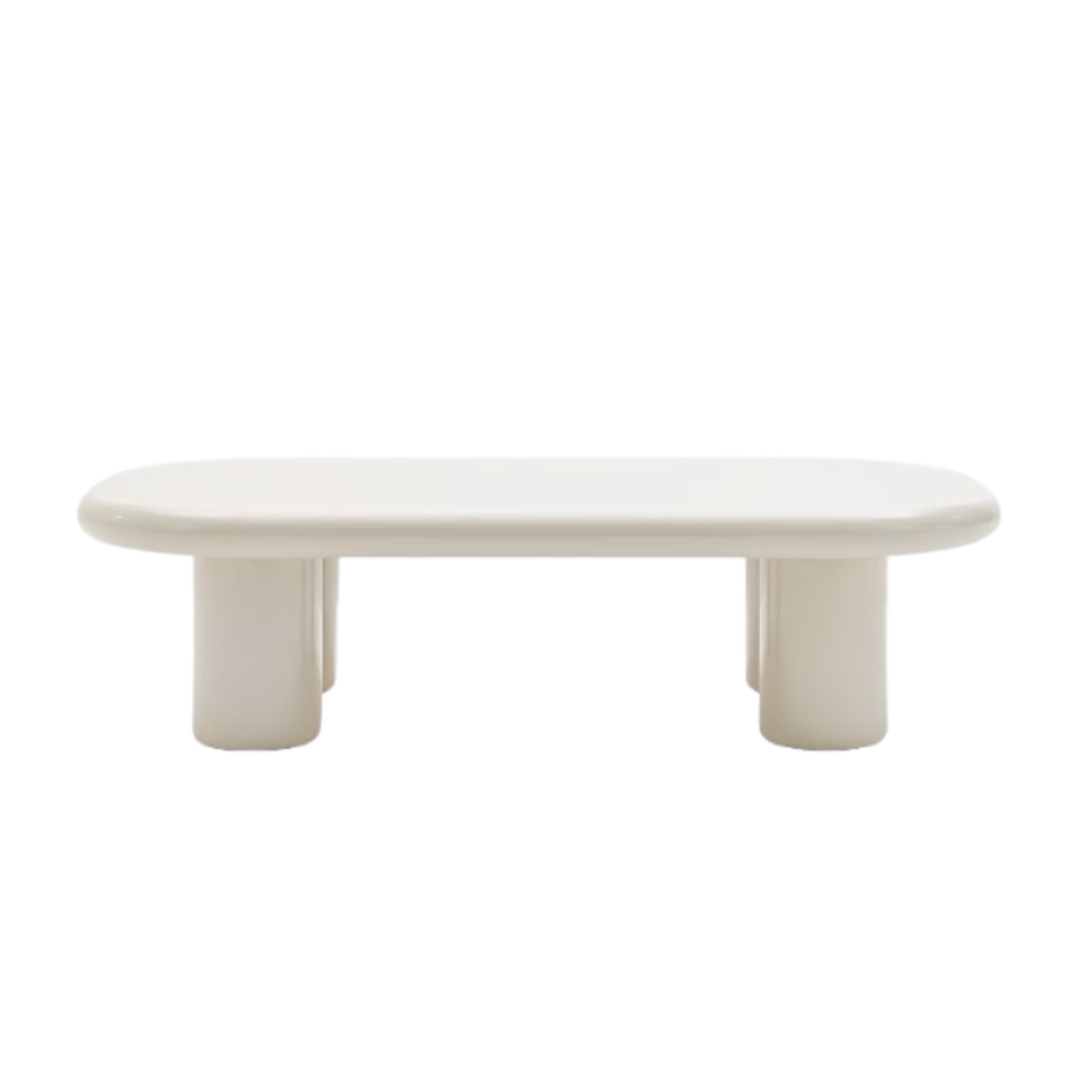 Bruno Coffee Table, White Cap